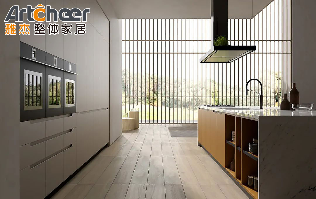 Modern Stylish Kitchen Cabinet with Plywood Carcase and Technology Mini Model Design