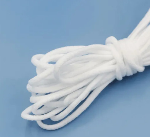 Shuttleless Weaving 5m Nylon Flat 4mm Elastic Ear Loop