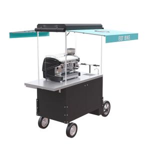 Quality CE Box Structure 4 Wheels 150KG Espresso Coffee Cart wholesale