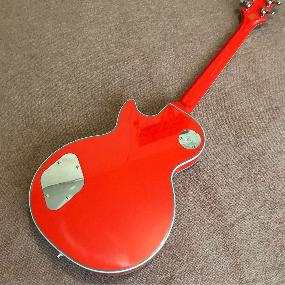 Custom hot selling orange Lp electric guitar guitar musical instruments mahogany body neck