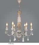 Wooden Iron Chandelier Lighting Vintage Crystal Lustre vintage chandelier(WH-CI