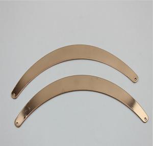 Quality Cheap price iron sheets gold curve shape shoelace metal accessories buckles for shoe wholesale
