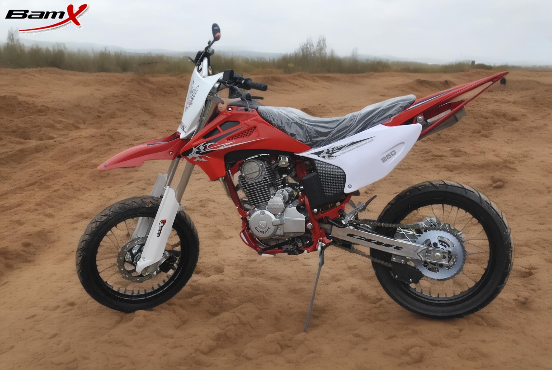 Cross Moto 4 Stroke Enduro Sport Motorcycle 250cc Double Disc Brake Mono