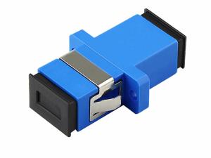 China SC / UPC SM SX Fiber Optic Adapters Blue Color Single Mode Simplex Duplex on sale