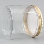 PET Plastic 95mm 13.52oz Clear Plastic Cosmetic Containers