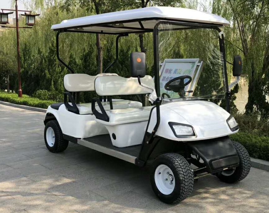 Standard Rechargeable 4 Seater Golf Cart 3.5KW AC Motor Four Wheeler Golf Electric Cart
