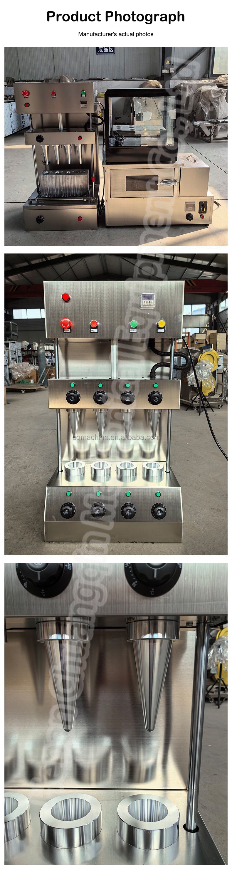Pizza Cone Machine Ice Cream Cone Making Machine Automatic Pizza Cone Making Machine