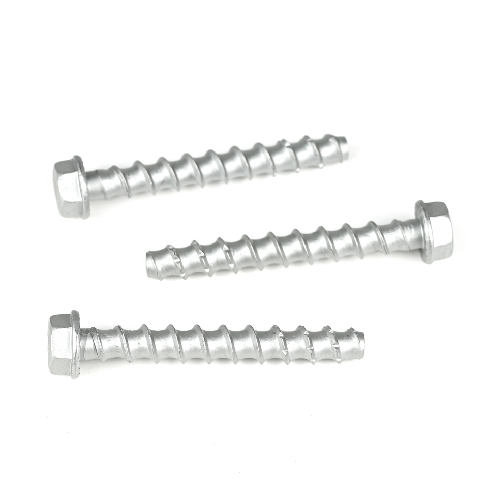 Flat Head Hex Flange Stainless Steel Masonry Concrete Screw Anchors Bolts for Facade Suspension System