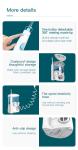 Combo Electric Toothbrush IPX4 Countertop Water Flosser Teeth Whitening 600ml