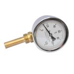 Bimetal Stem 120C 3'' 72mm Industrial Bimetal Thermometer 1/4 BSP Brass