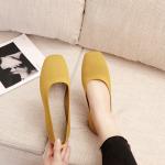 Knitted Round Head Flat Bottomed Daily All Match Women'S Loafers Lady Flats