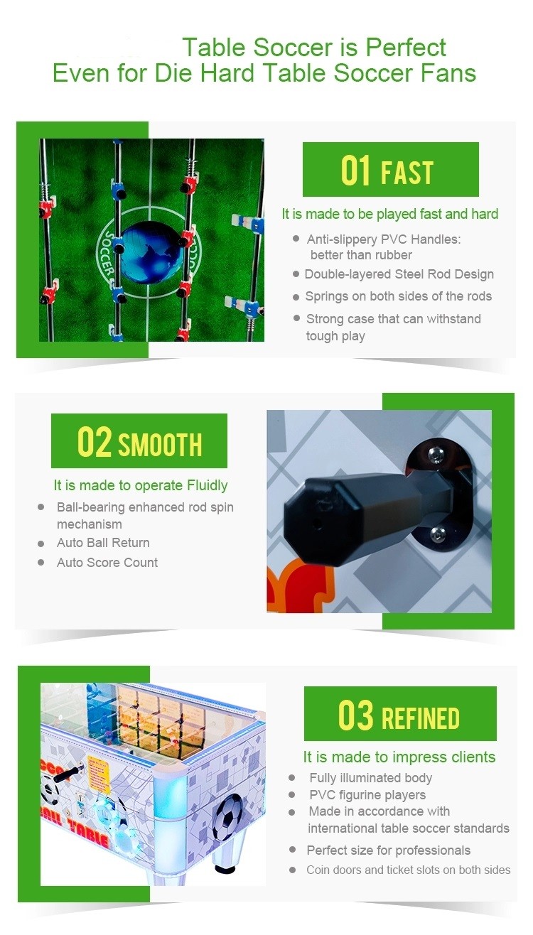 Card Operated Indoor Soccer Simulator Football Game Machine