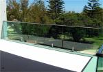 Australia Standard Frameless Glass Clamp Railing System Flooring Mounted
