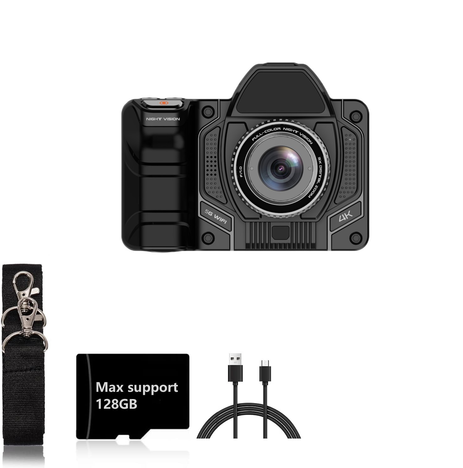 Digital Hunting Image Intensifier Night Vision 4K Rechargeable Night Vision Camera