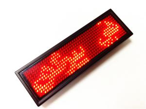 Quality LED scrolling message Badges for Saudi Arabia wholesale