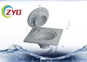 Quality 6 X 6 X 2 Inch Plastic Kitchen Floor Drain Grates , Hinge Cover Bathroom Floor Grates wholesale