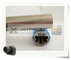 Quality V Shape Wire Wrapped Screens Welded 316L SS Slotted Pipe 50 Micron 33mm Diameter wholesale