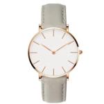 Japanese Quartz Movement Ladies Leather Watch 20mm Leather Strap Watch