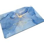 Soft Diatom Mud Bathroom Waterproof Carpet Light Luxury Marble Pattern 40*60cm
