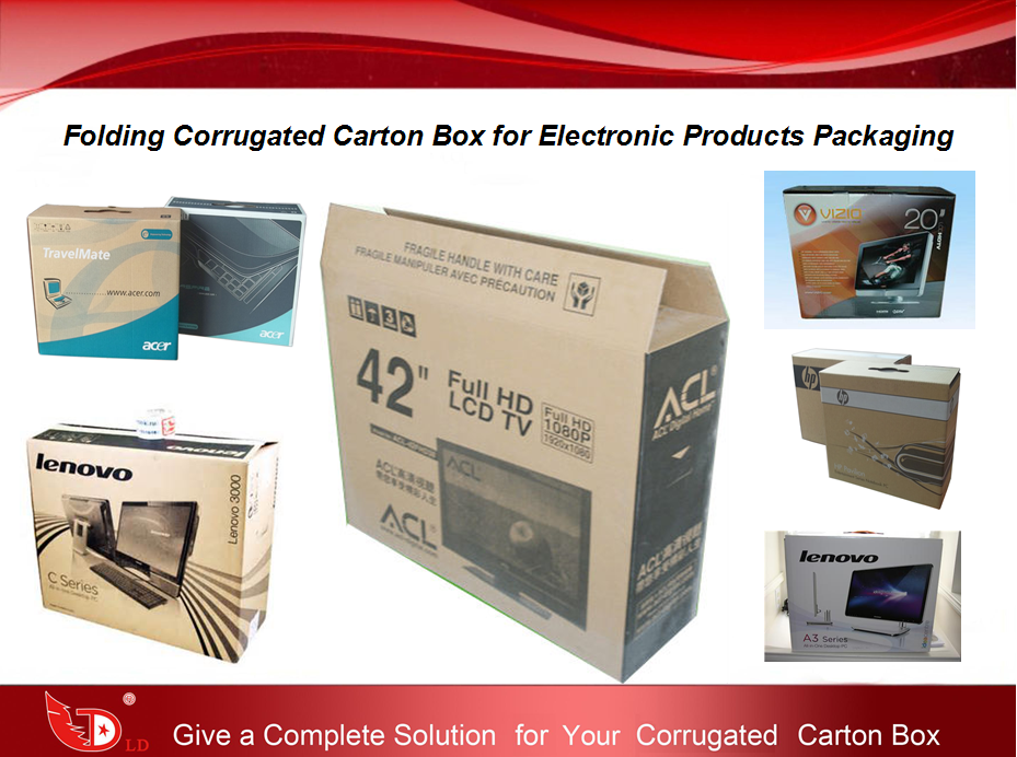 Folding Corrugated Carton Box for Electronic Products Packaging