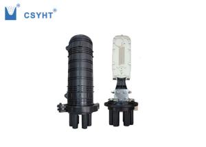 Quality Dome Type 144FO Fiber Optic Closure Light Weight With 6pcs 24FO Splice Tray wholesale