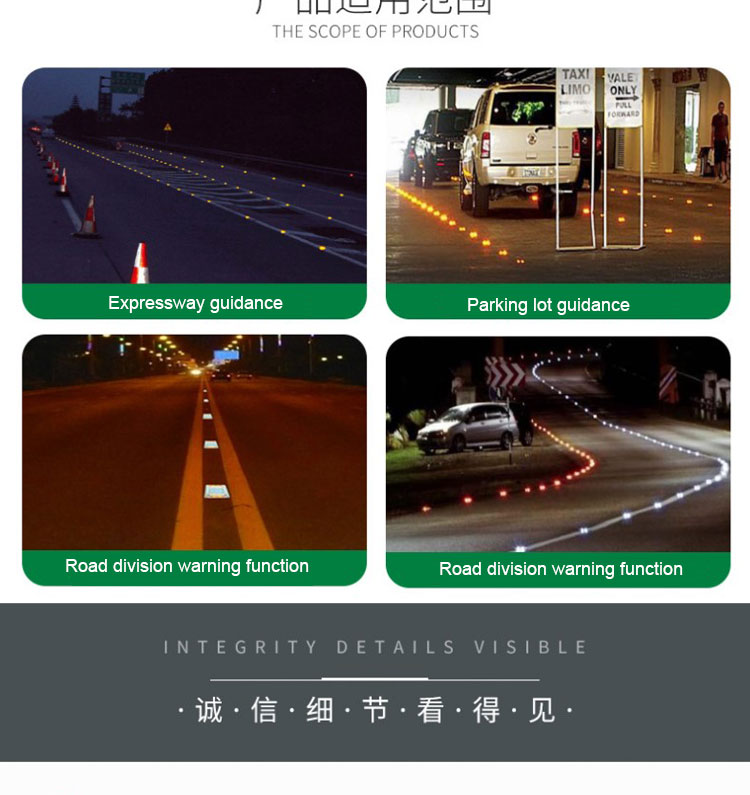 G105 Led Strobe Solar Round Road Stud The Perfect Addition to Traffic Safety Road Cone