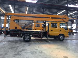 Quality Isuzu Aerial Work Platform Truck Max Lifting Height 16 Meter Forward 620mm wholesale