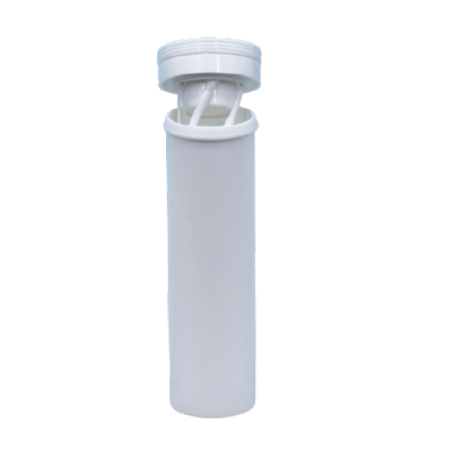 PP Plastic Spring Cover Capsule Storage Tubes for Vitamin C Effervescent Tablets