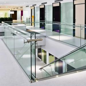 Quality Extruded Aluminium Glass Balustrade Exterior Commercial Fencing wholesale