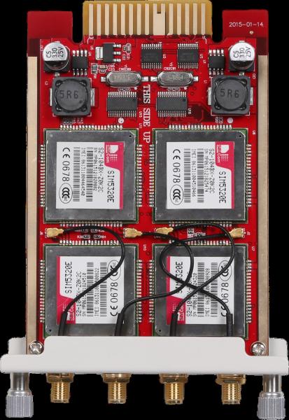 Cheap Through Asterisk 1.8x Voip Module 4 Internally Assembled SIM Cards for sale