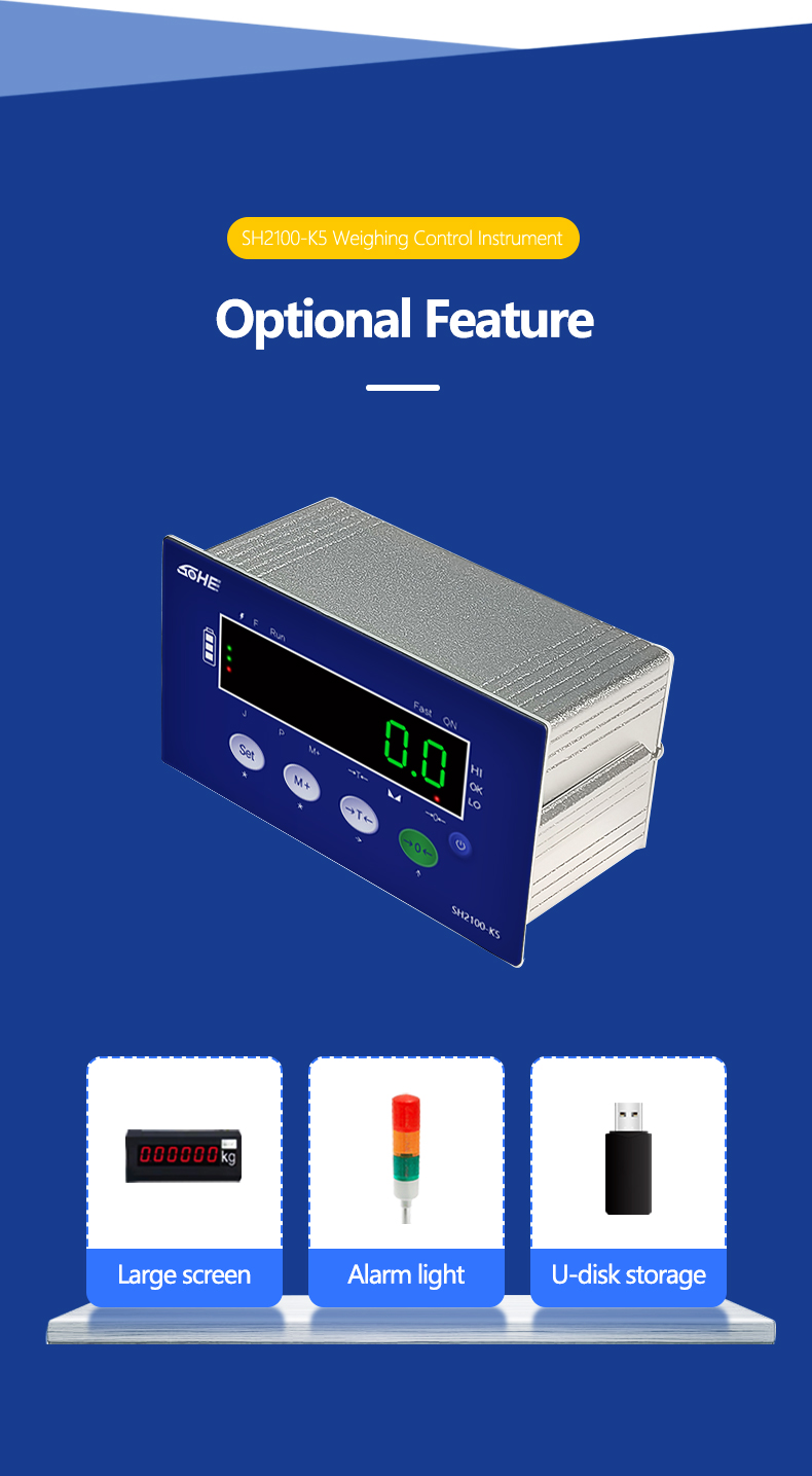 SOHE K5 Controlled Weighing and Data Transmission via 232/485 with Customized Support