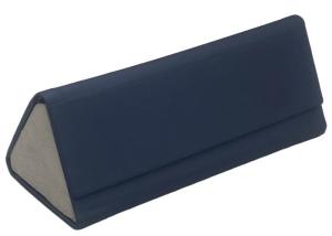 Quality Faux Leather Personalised Logo Triangle Sunglasses Case wholesale