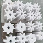 Smooth Surface Ceramic Star Valve For Lithium Battery Material