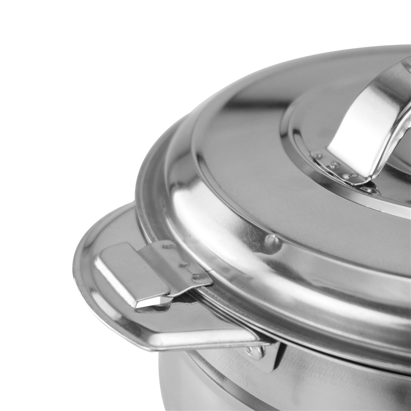 Household soup pot stainless steel 5pcs stock pot set direct selling