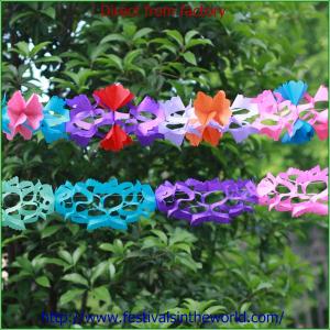 Quality tissue flower garland decoration wholesale