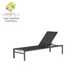 Aluminum Frame Outdoor Sun Lounger All Weather Chaise Lounge for Poolside