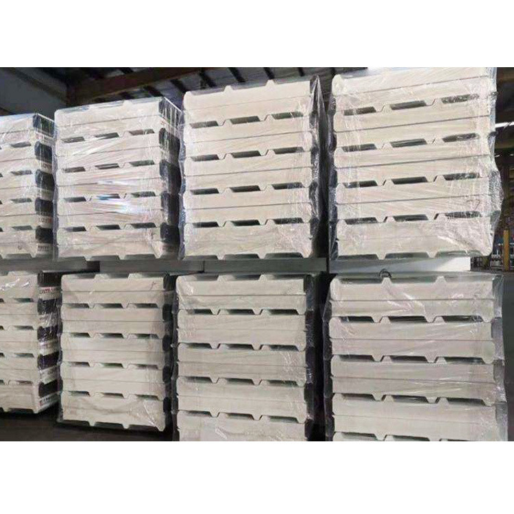 0.4-0.8mm Steel Thickness Polyurethane Foam Sandwich Roof Panel for Fireproof Roofing