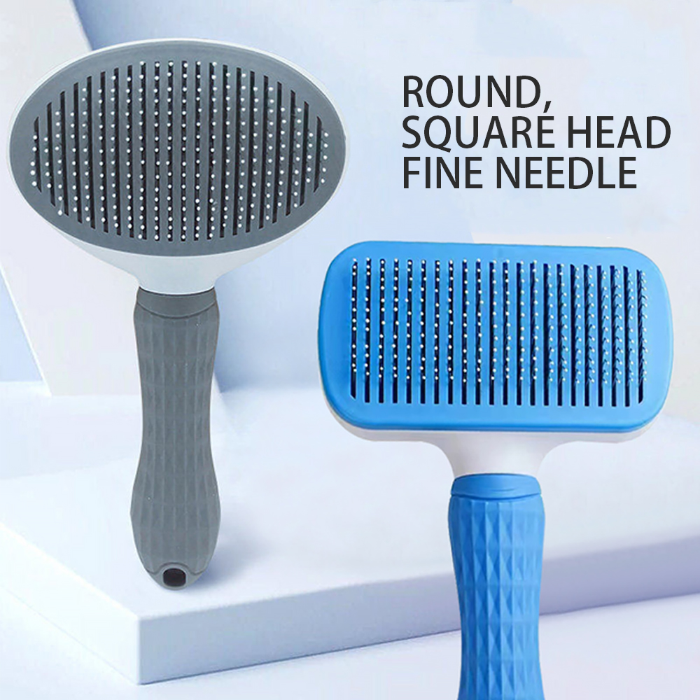 Pet Hair Remover Comb Portable Self Cleaning Slicker Brush Cats Dogs Reusable