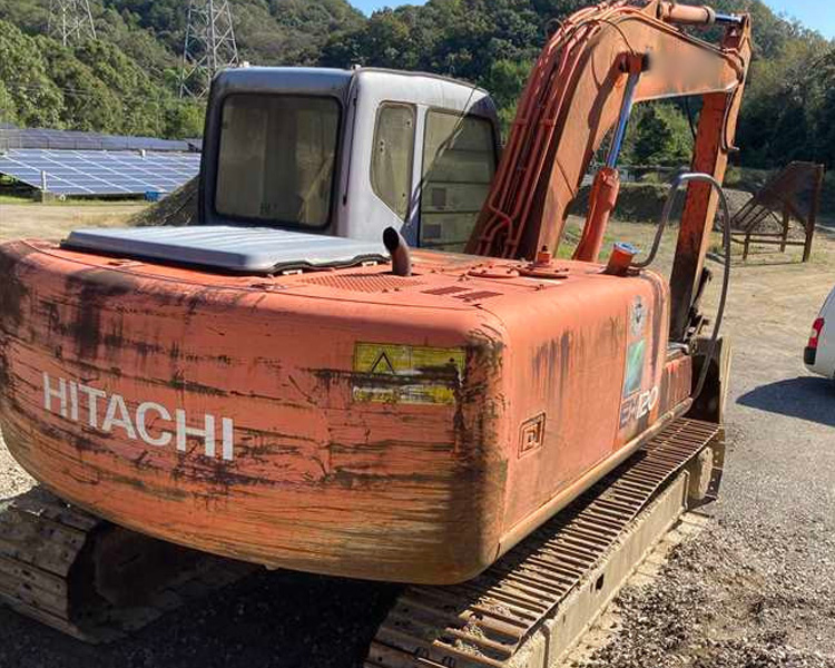 Original Color 12Ton Used Hitachi EX 120 Excavator EX120-5 with 60.5Kw ISUZU Engine