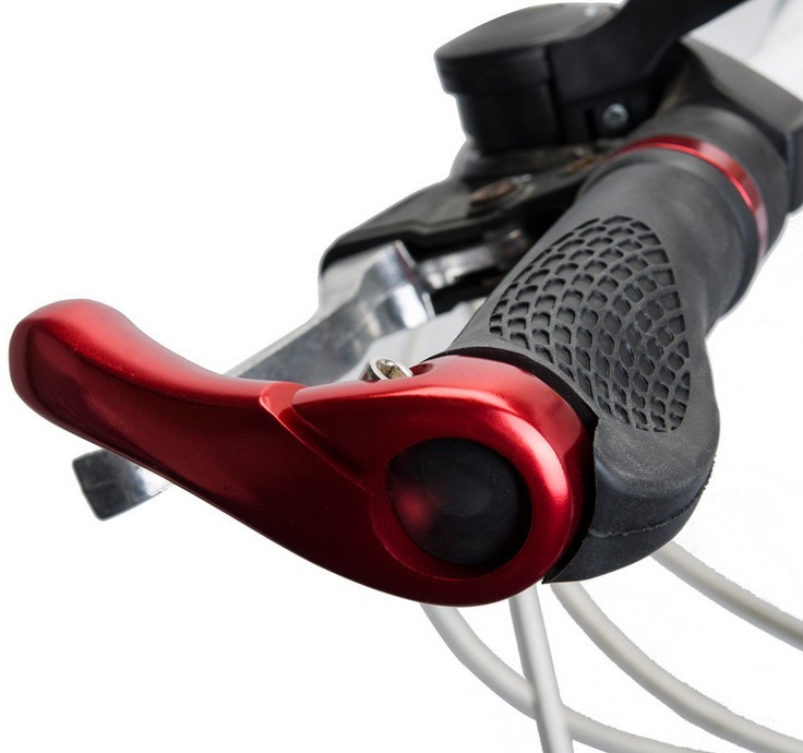 Mountain Bike Spare Parts Rubber Aluminum 225cm Bike Horn Grips