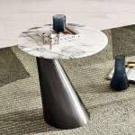 Stainless Steel Marble Top Sofa Side Table Telephone Table