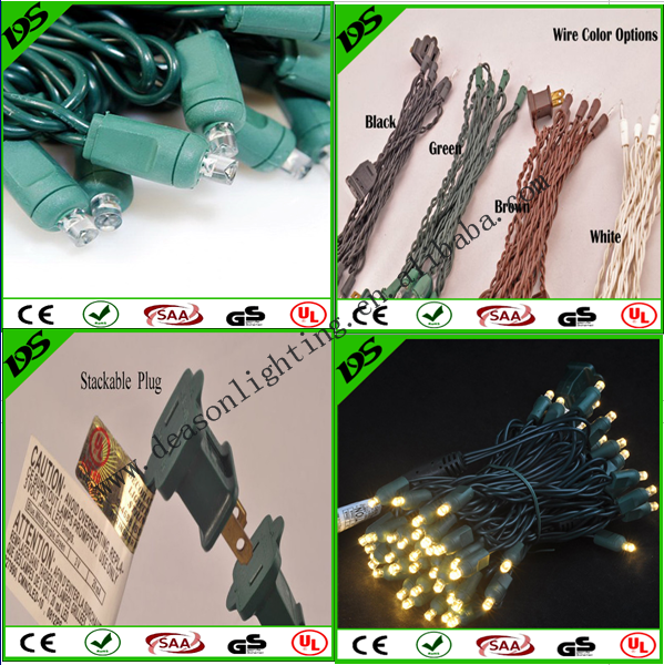 70 5mm Blue LED Christmas Lights