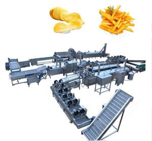 Quality 304 SUS Automatic Potato Chips Making Machine Continuous Fryer For Potato Chips wholesale