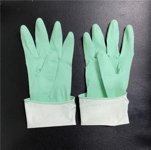 Quality M 55g Spray Flocklined Dishwashing Gloves Latex Natural Rubber wholesale