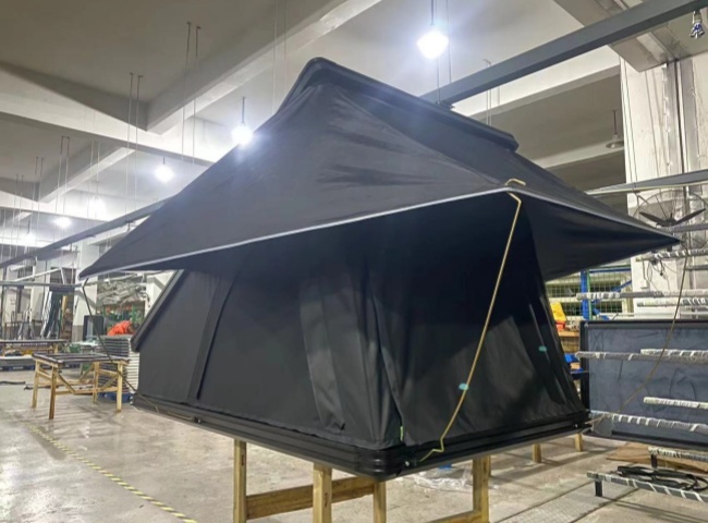 Black Grey Green Hard Car Rooftop Tent For Jeep Toyota SUV 320G Polyester Cotton