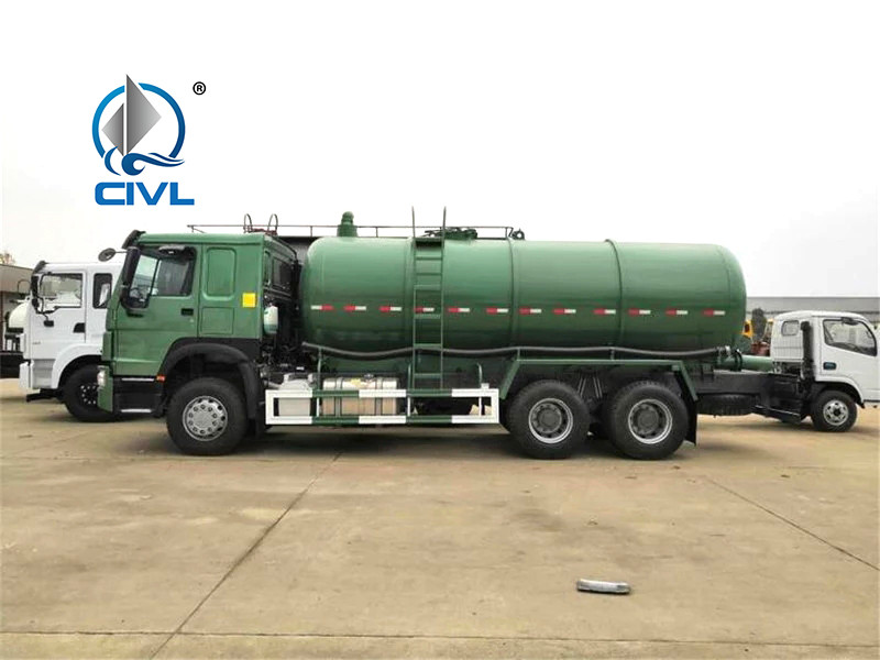 6x4 Sinotruk Howo 16CBM Sewer Suction Sludge Transporter Sewage Suction Truck