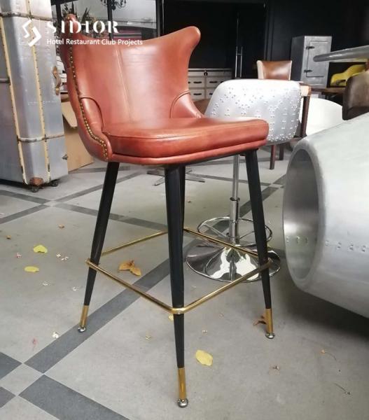 Hotel Bar Chair, Club Bar Stool, High Chair, Stool Chair, Restaurant Chair, PU