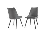 Durable 0.2CBM 490mm 970mm Leather Metal Dining Chair