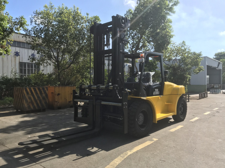 Forklift specification 10 ton capacity diesel forklift with fork positioner