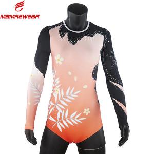 Quality Rhinestones Long Sleeve Cool Gymnastics Leotards OEM Service Acceptable wholesale